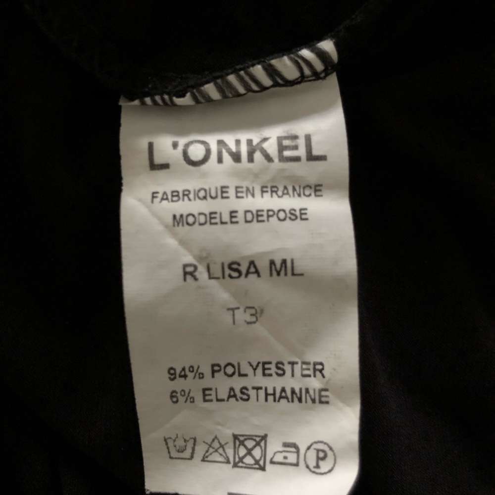 L’ONKEL Paris women’s black dress - Picture 6 of 6